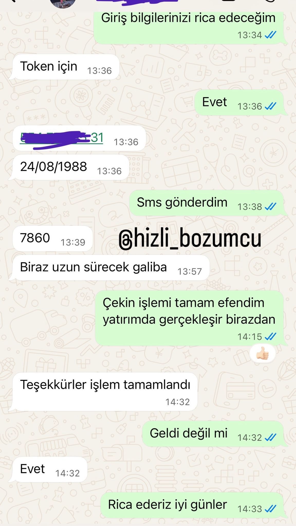 Müşteri referansı - Transfer